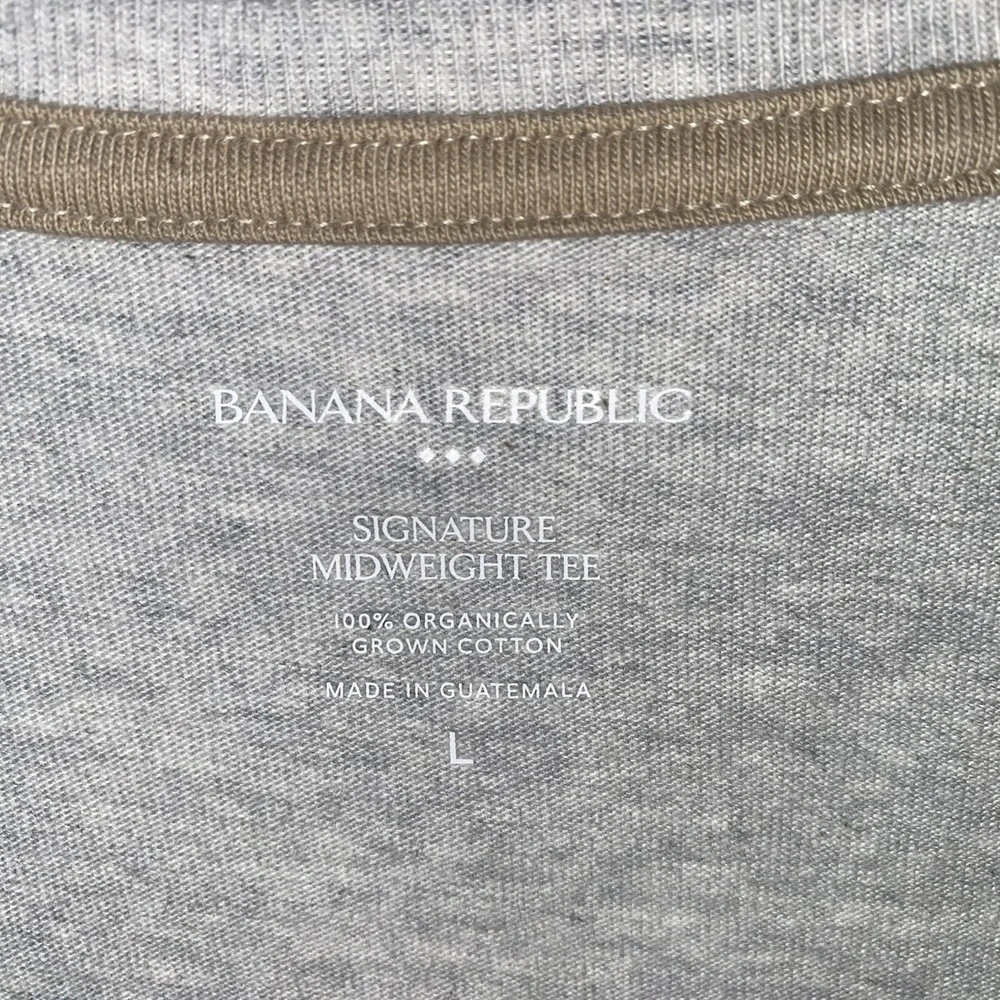 NWT Banana Republic Signature Midweight Tee Men's‎ Large T Shirt Organic Cotton